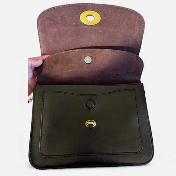 COACH Madison Convertible Shoulder Bag Refined Calf Leather in Black - Picture 8 of 16